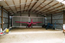 There's plenty of space in this aircraft hangar