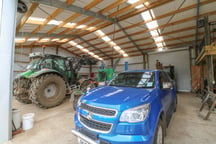 This lockup shed keeps expensive machinery and vehicles safe and secure