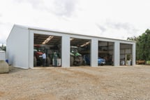 This implement shed has 4.8m bays!